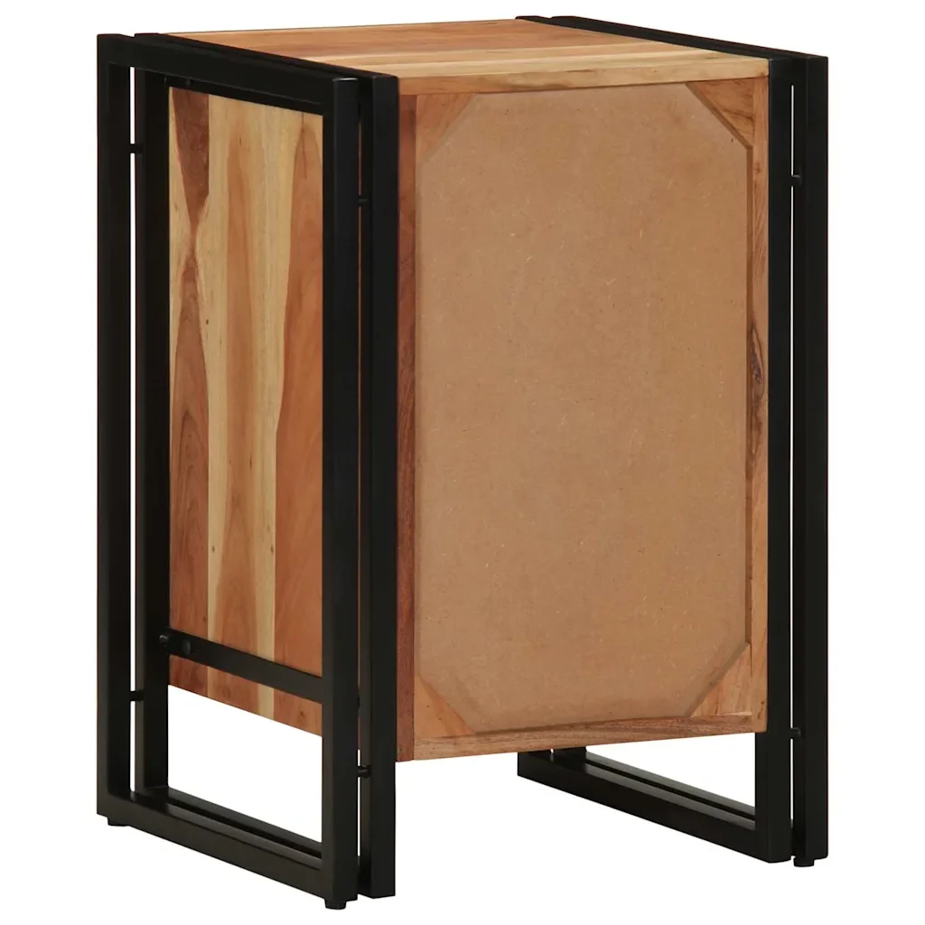 Armadio da Notte 40 x 40 x 59 cm Legno di Acacia Massello 4102731 - Image 5