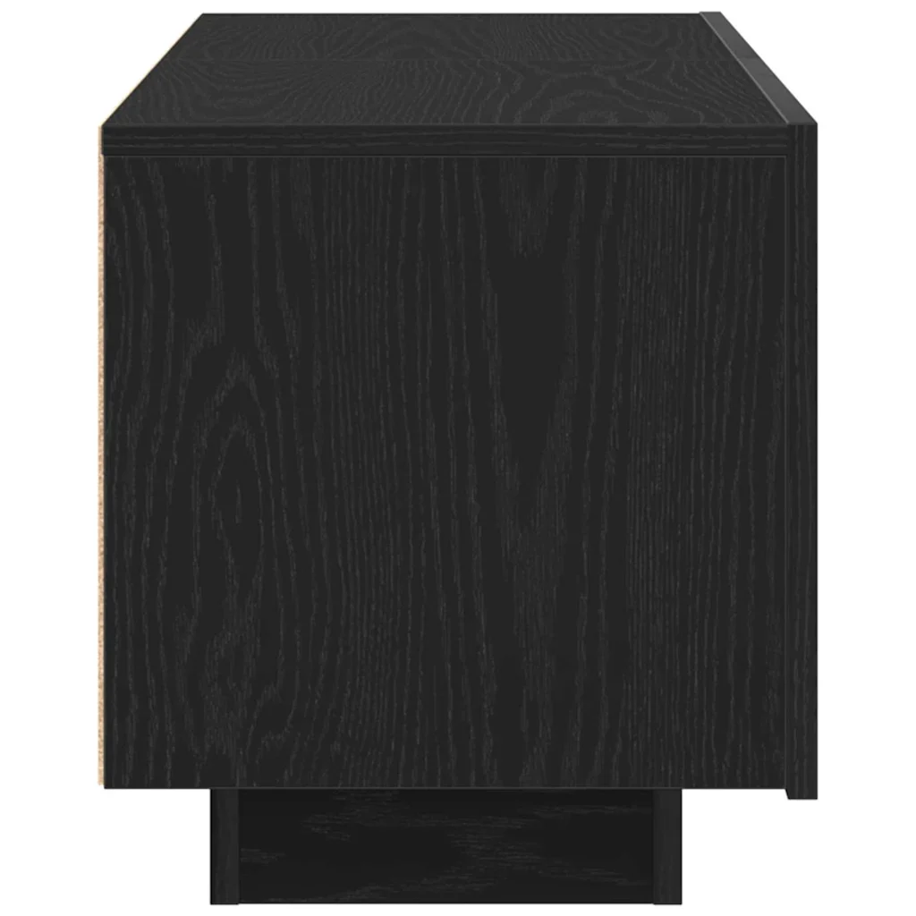 Mobile TV Rovere Nero 100 x 35 x 40 cm Legno multistrato 3333066 - Image 6