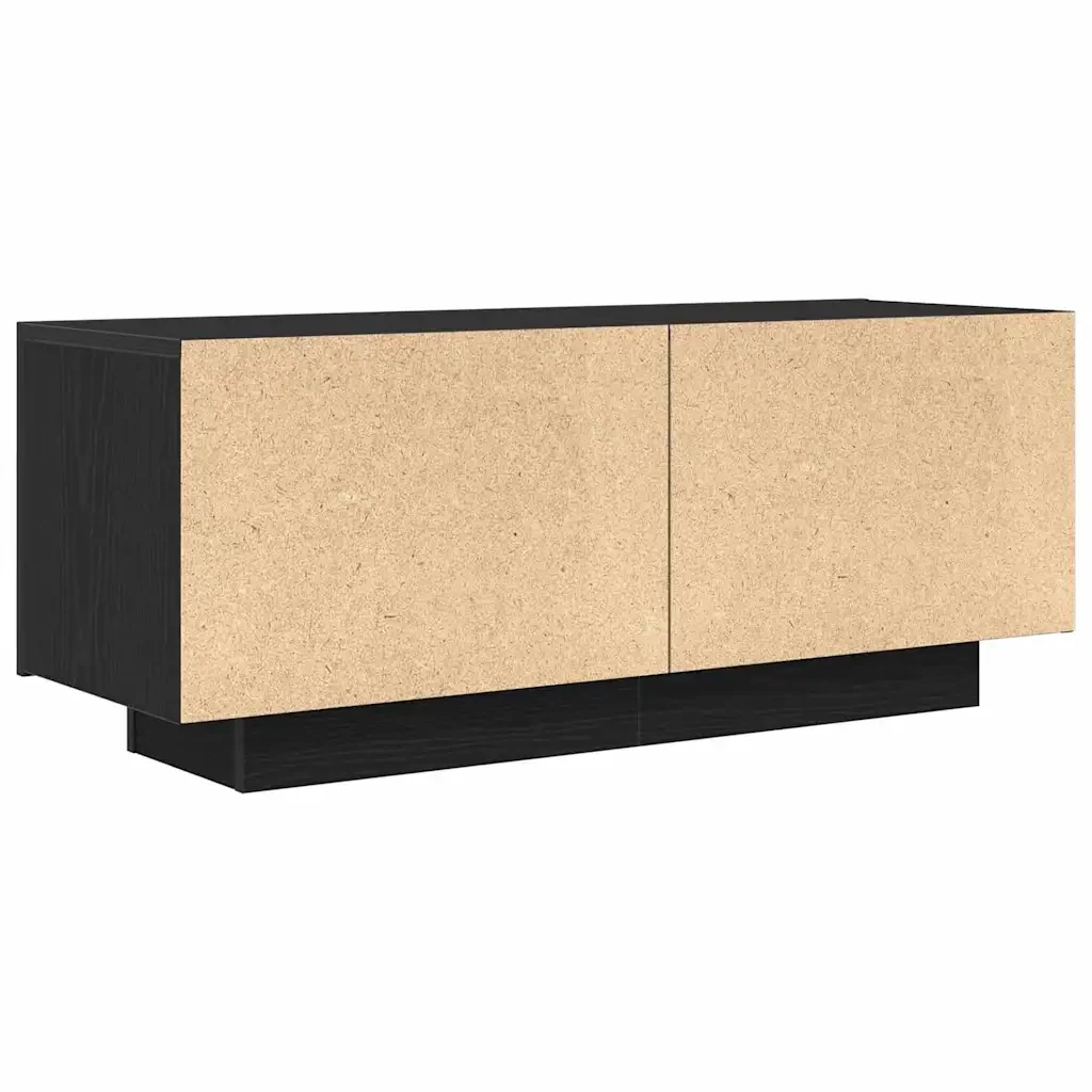 Mobile TV Rovere Nero 100 x 35 x 40 cm Legno multistrato 3333066 - Image 7