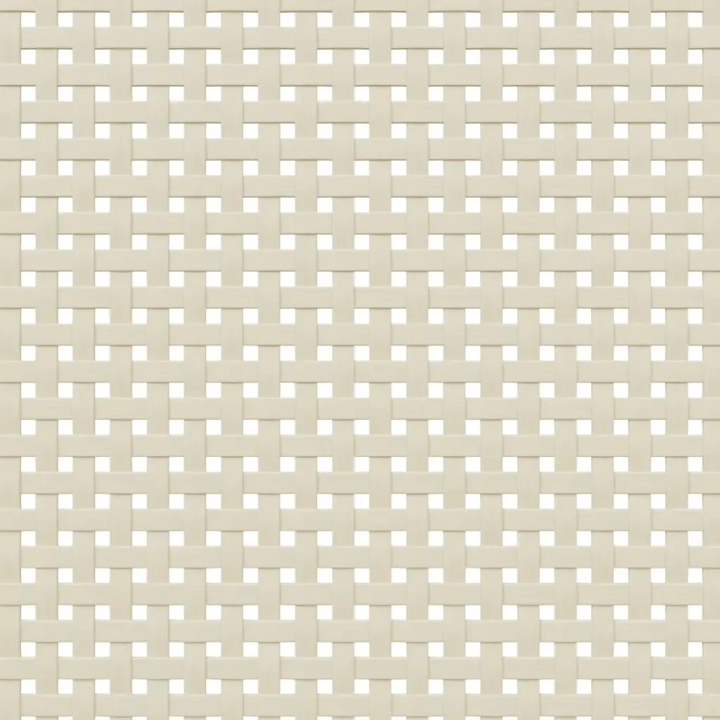 Comodino SENJA Aspetto Rattan Bianco 40x35x80 cm in Legno Pino 358017 - Image 10