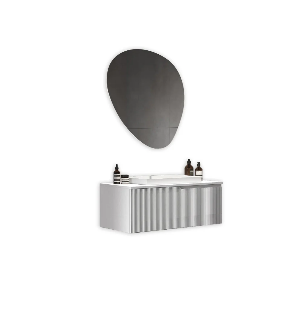 Composizione 3 pezzi VENERE bianco opaco