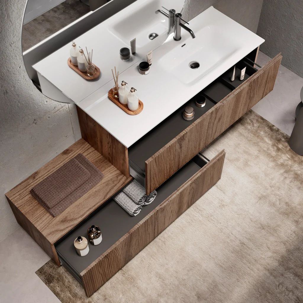 Composizione vasca DX 4 pezzi VENERE rovere rio - Image 2