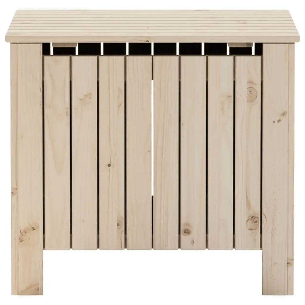 Contenitore con Coperchio RANA 60x49x54 cm Legno Massello Pino 4002327 - Image 4