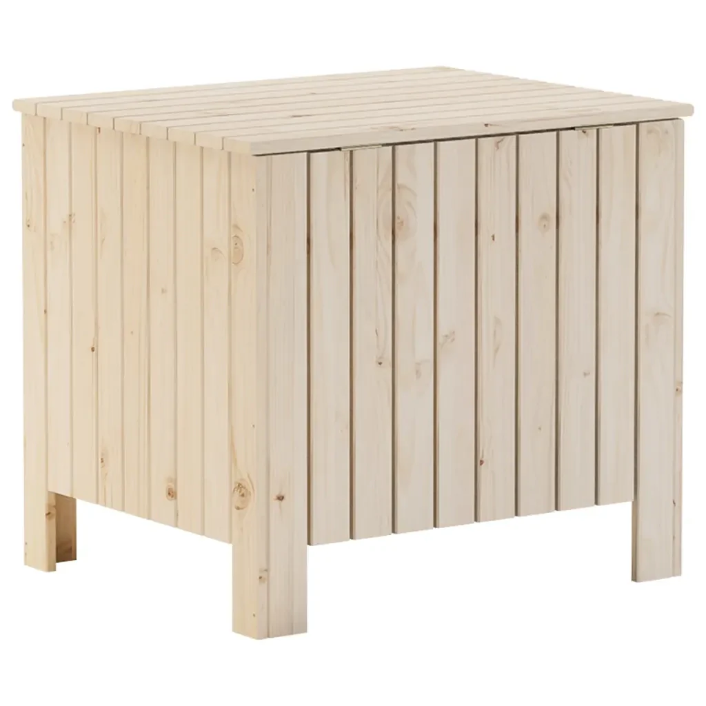Contenitore con Coperchio RANA 60x49x54 cm Legno Massello Pino 4002327 - Image 6