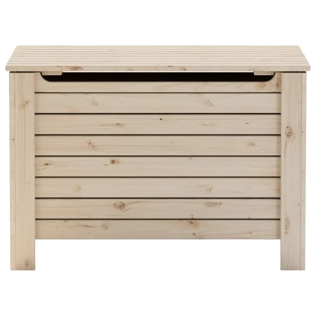 Contenitore con Coperchio RANA 80x49x54 cm Legno Massello Pino - Image 4