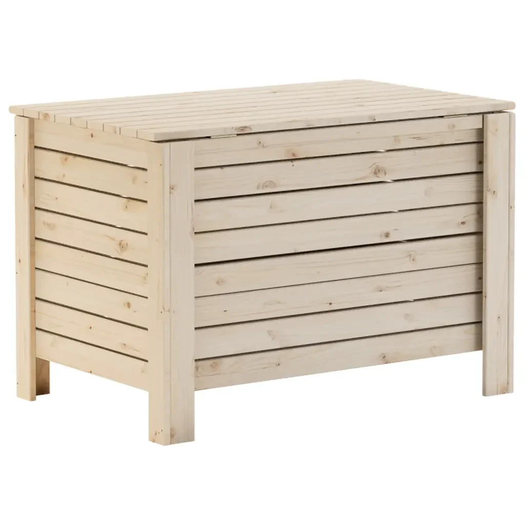 Contenitore con Coperchio RANA 80x49x54 cm Legno Massello Pino - Image 6