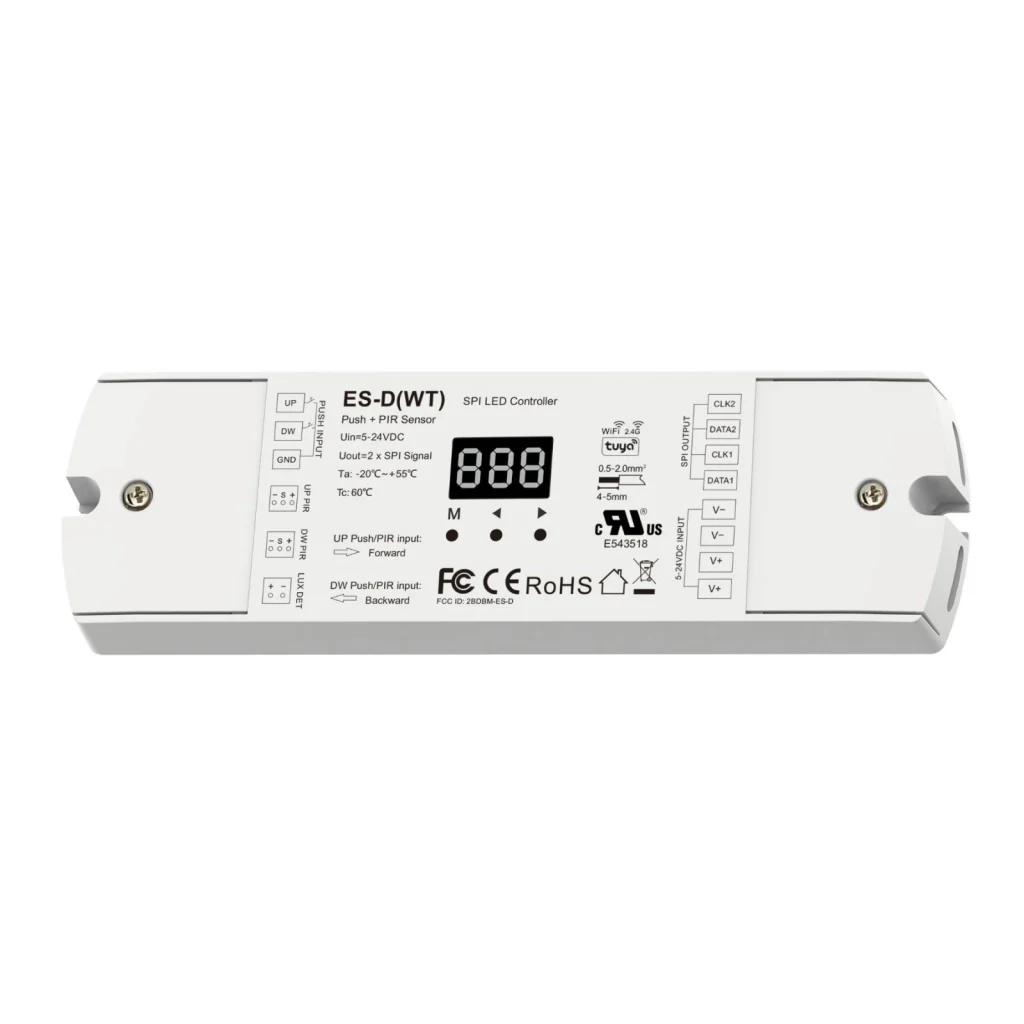 Controller Dimmer SPI Con Push Pulsante, Tuya WIFI, RF 2.4G, Sensore PIR, 5-24V 10A, 960 Pixel, Per Striscia Led Running - Image 2