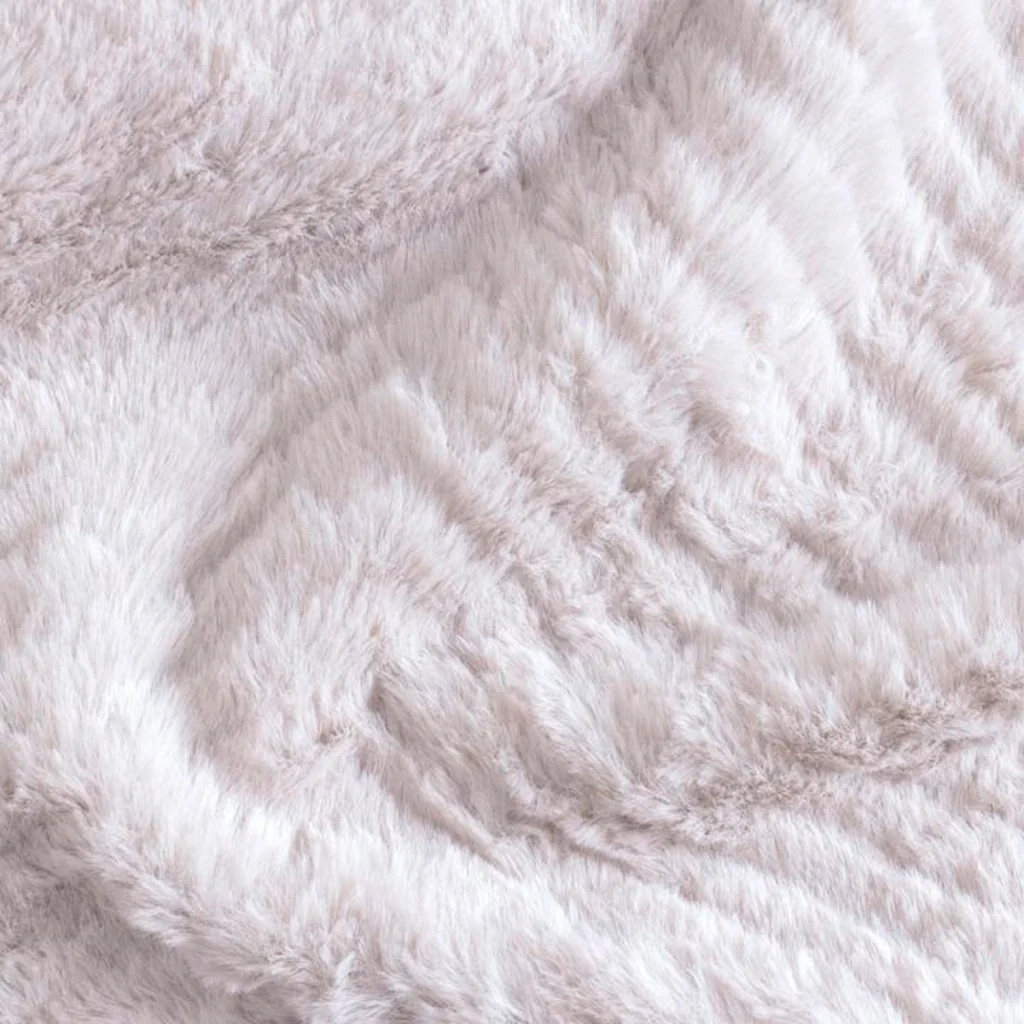 Coperta a quadri beige 130x170cm ARYNDAL - Image 3