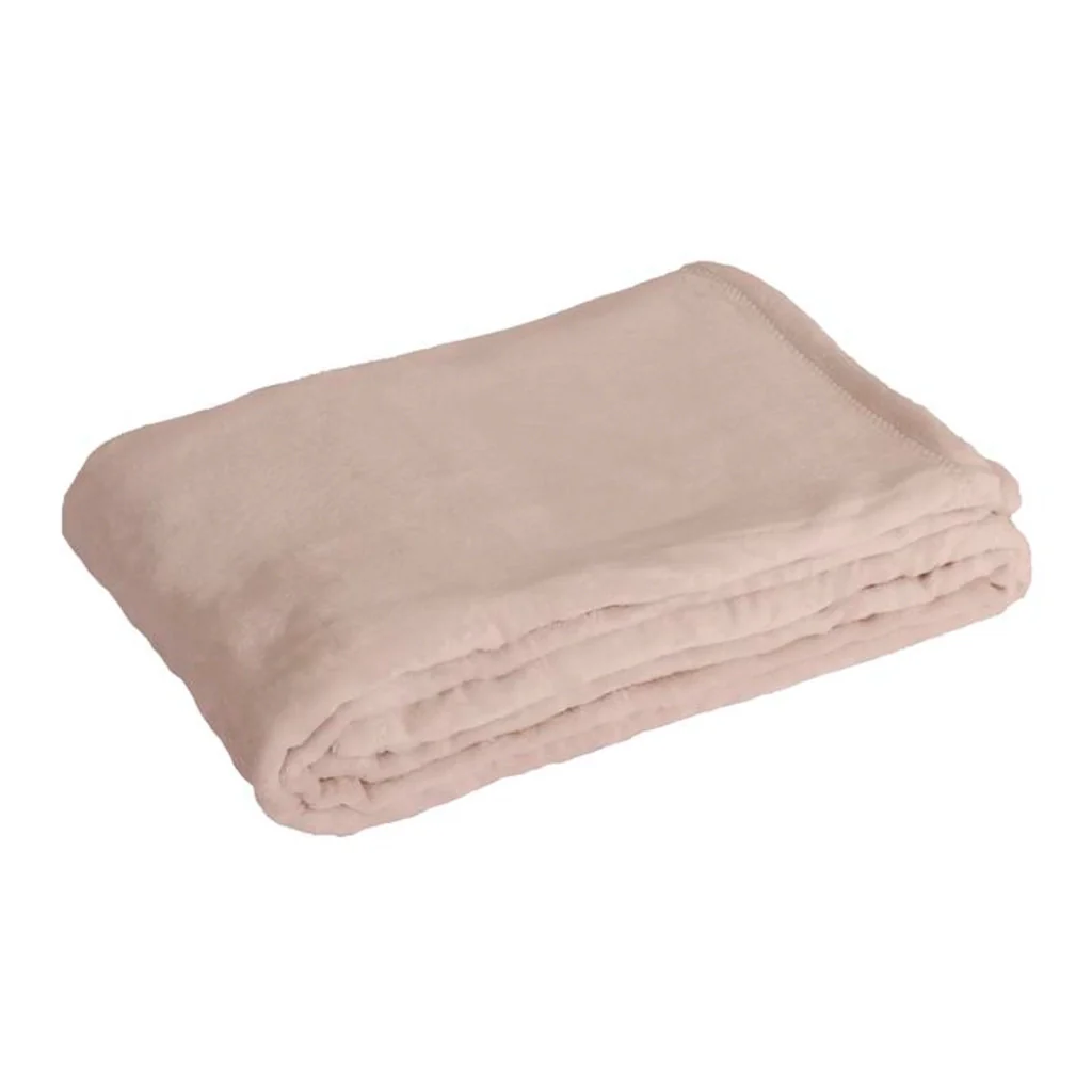 Coperta a quadri rosa pallido 130x170cm FLANBERG - Image 4