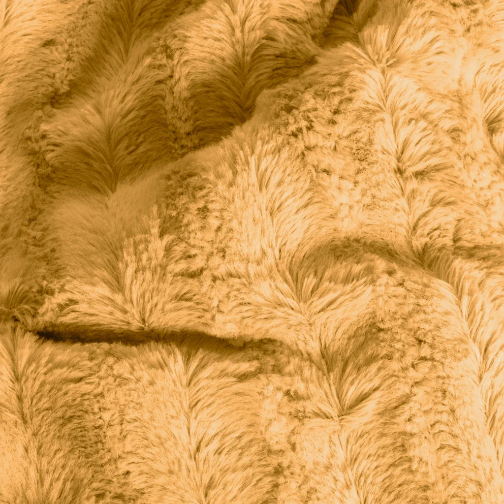 Coperta plaid in poliestere gialla 130x170 cm - Collezione BERGIL - Image 6