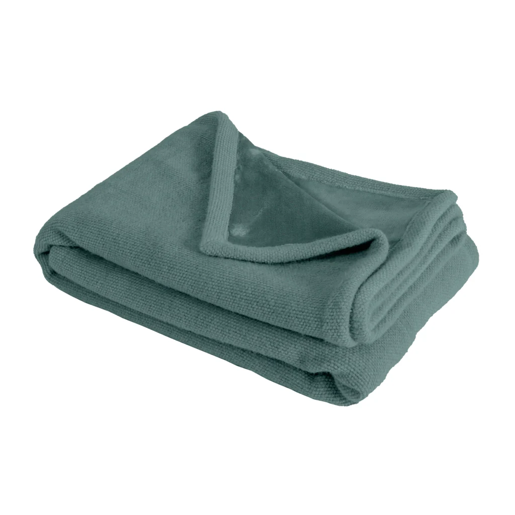 Coperta plaid verde 130x170cm PANORA - Image 3