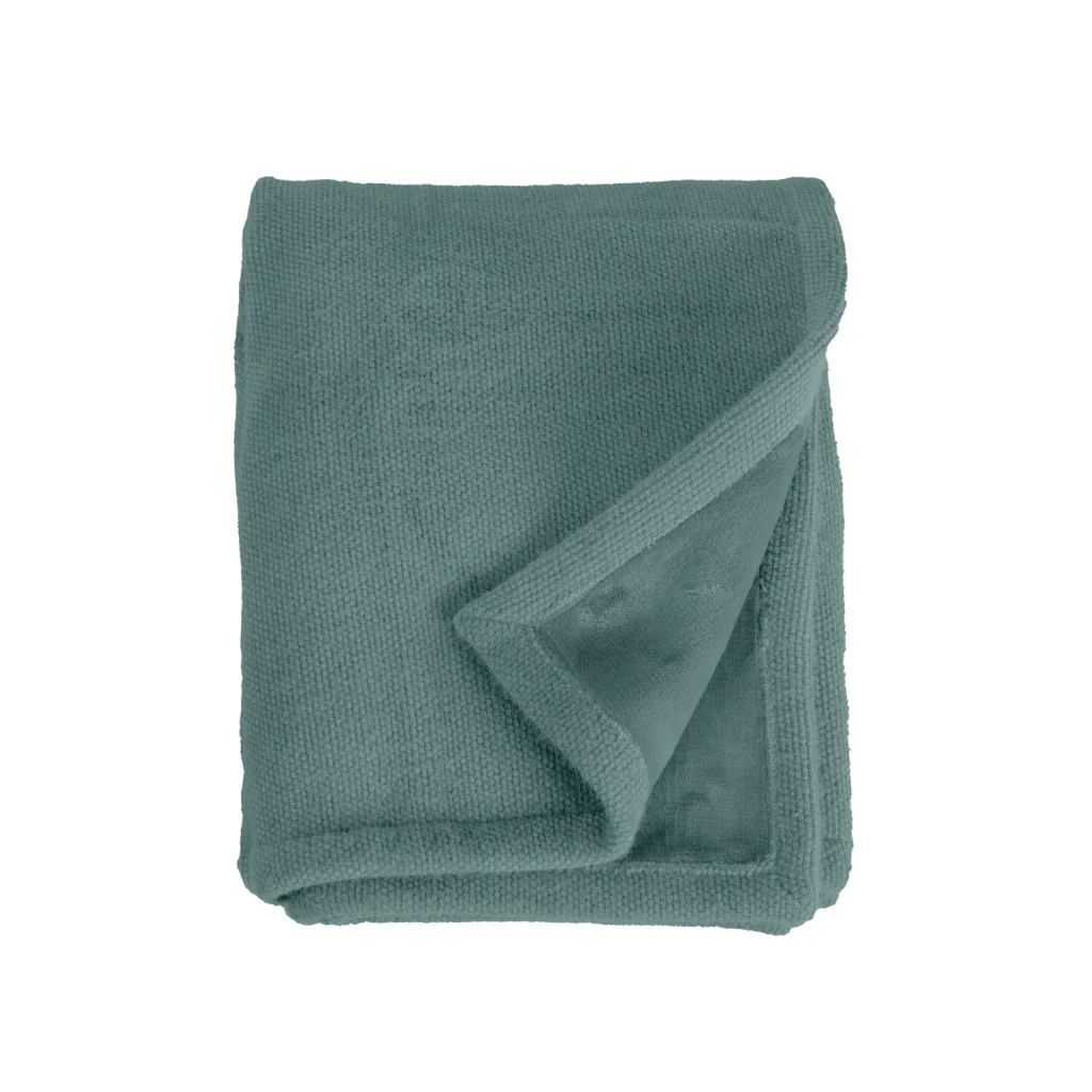 Coperta plaid verde 130x170cm PANORA - Image 7