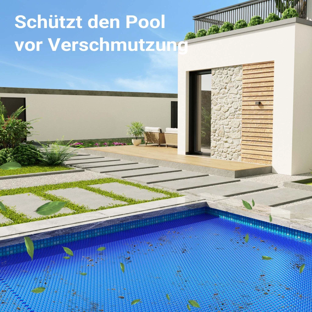 Copertura a bolle d'aria isotermica piscina rettangolare 4x6m blu 120µ - Image 6