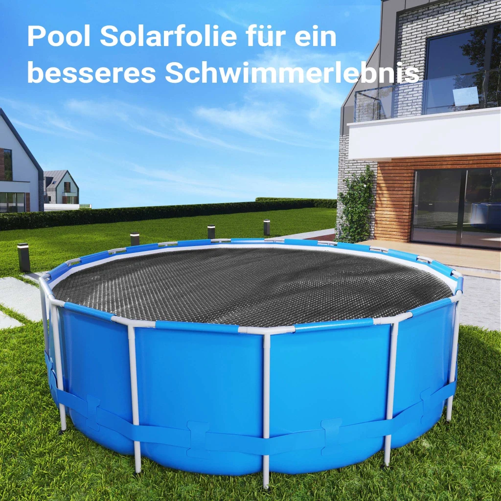 Copertura a bolle d'aria per piscina rotonda Ø 3,6m nero Protezione isotermica