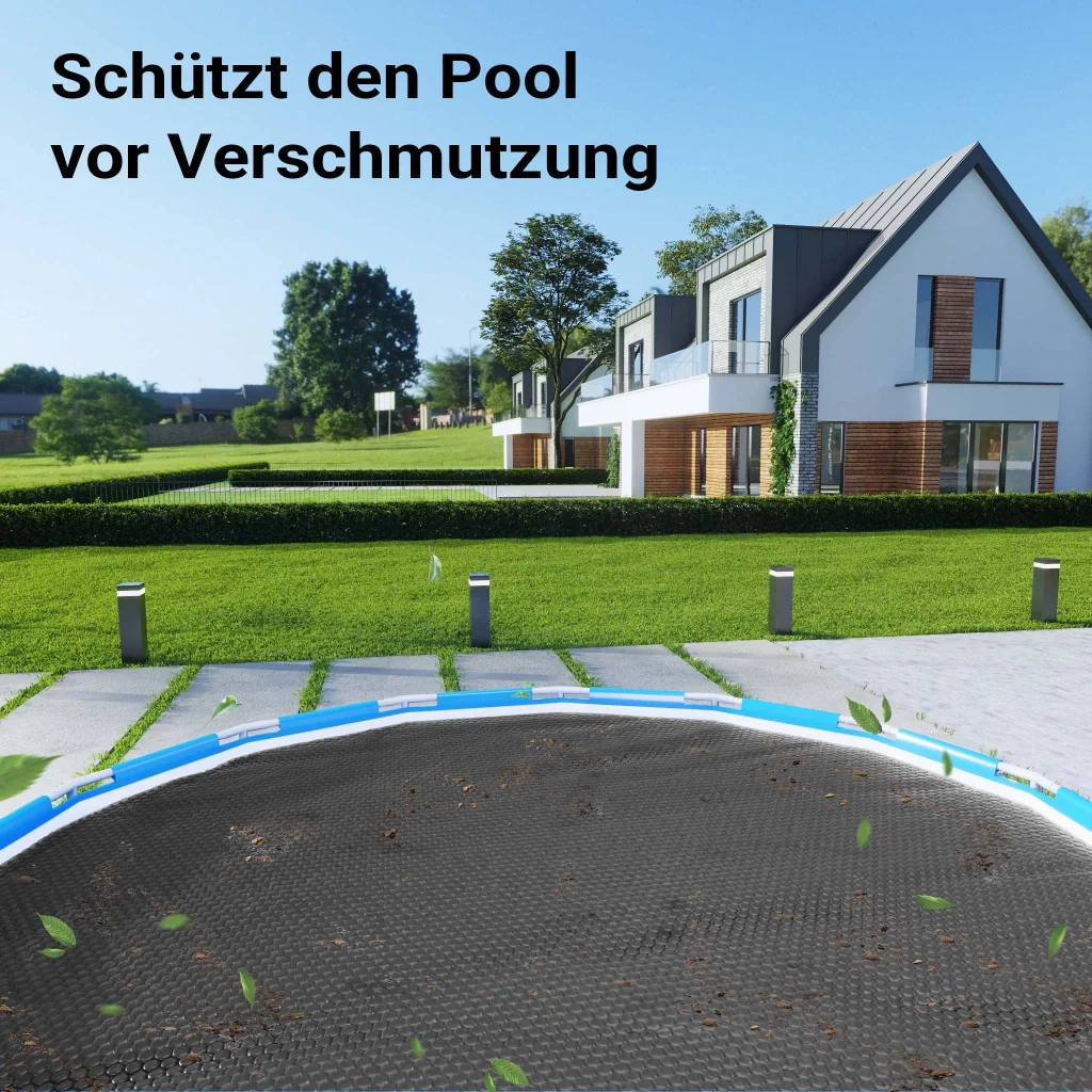 Copertura a bolle d'aria per piscina rotonda Ø 3,6m nero Protezione isotermica - Image 6