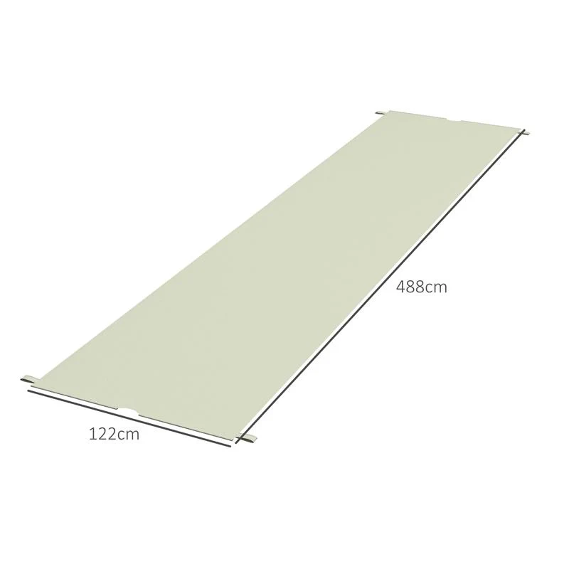 COPERTURA PER GAZEBO PERGOLA 3X3 M IN POLIESTERE CON TASCHE E CINGHIE 488X122 CM COLOR KAKI - Image 8