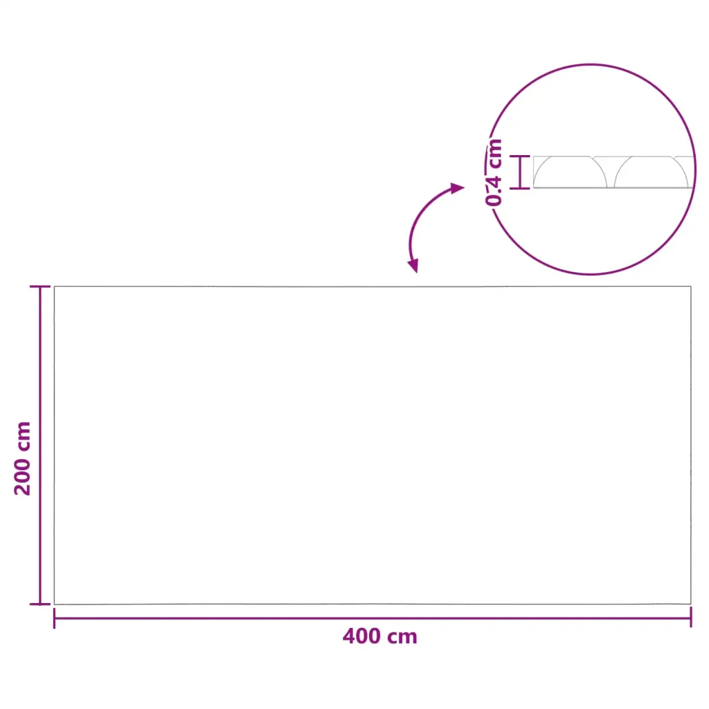 Copertura Solare per Piscina Extra Pesante 400 x 200 cm 400 μm - Image 7