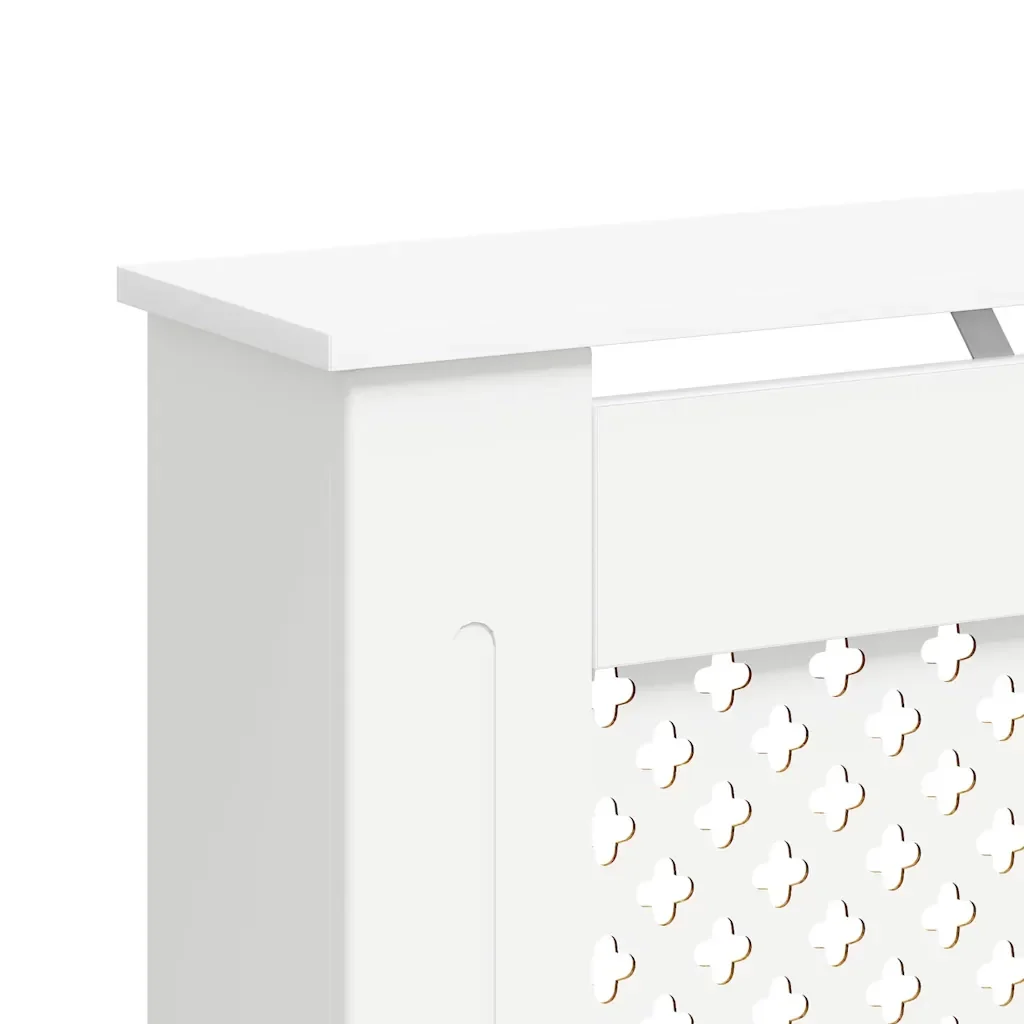 Coperture per Radiatori 2 pz Bianche 112x19x81,5 cm in MDF 3051377 - Image 8