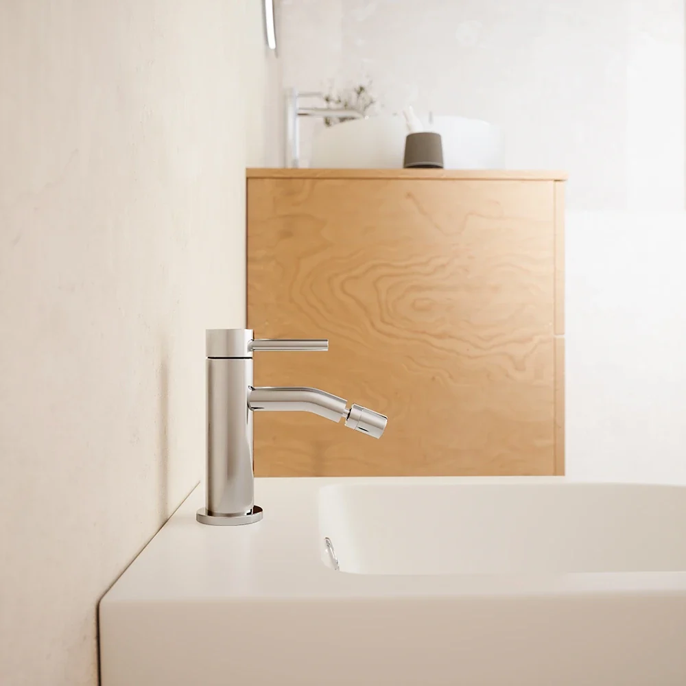 Coppia miscelatori lavabo alto slim bidet senza scarico cromato | Bette - Image 6