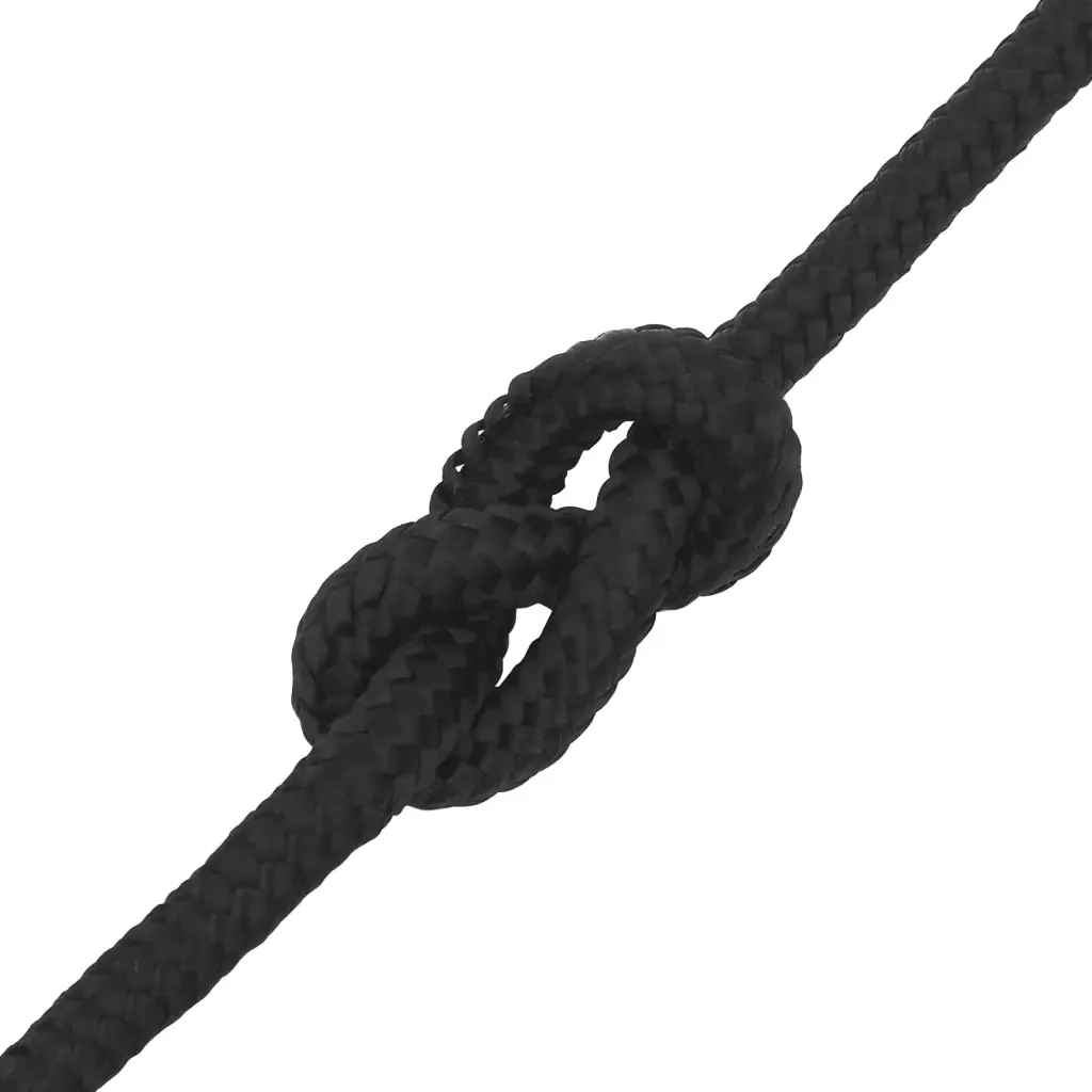 Corda Nautica Completamente Nera 20 mm 25 m in Polipropilene cod mxl 46462 - Image 5