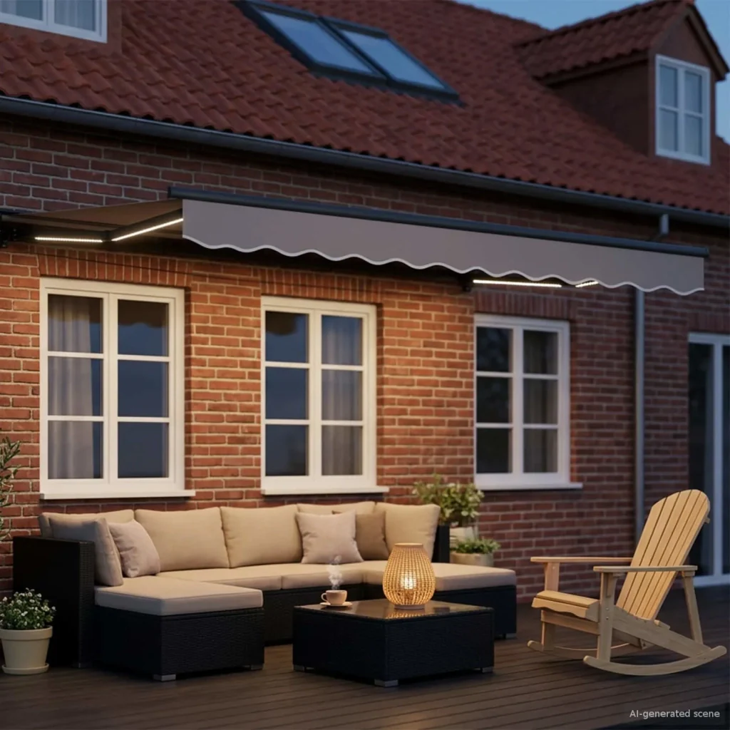 Cornice per Tenda Manuale con LED 2,5 x 2 m 3420739 - Image 3