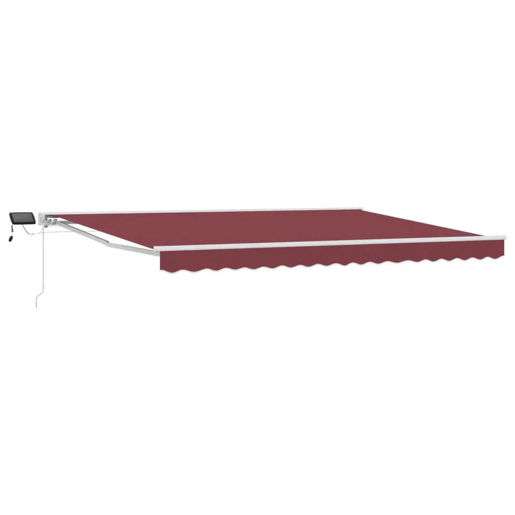 Cornice per Tenda Manuale con LED Borgogna e Bianco 5 × 3,5 m 3420710 - Image 2