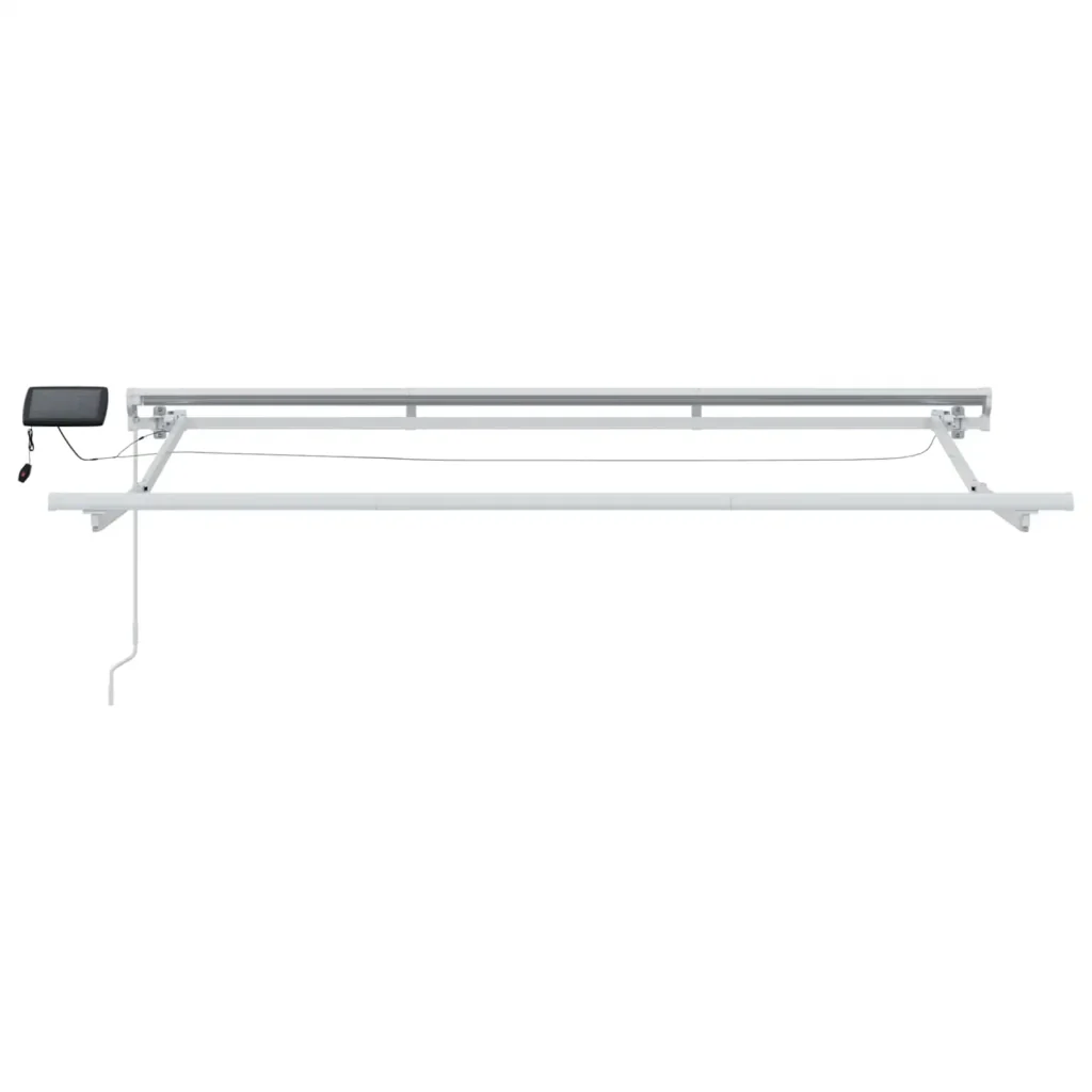 Cornice per Tenda Manuale con LED Borgogna e Bianco 3,5 x 2 m - Image 6