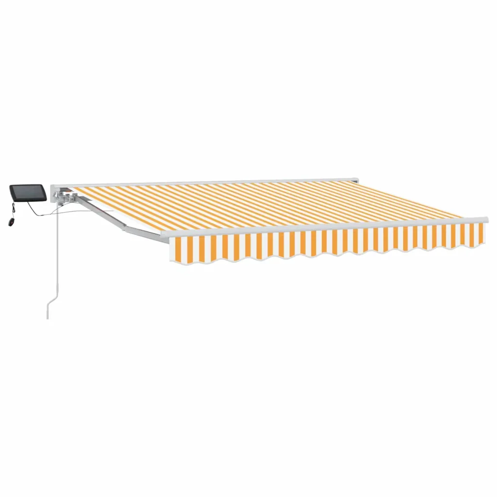 Cornice per Tenda Manuale con LED Giallo e Bianco 3,5 x 2 m - Image 2