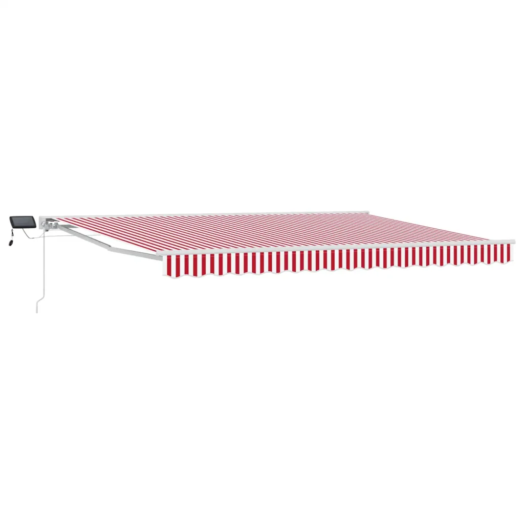Cornice per Tenda Manuale con LED Rosso e Bianco 4,5 × 3 m - Image 2
