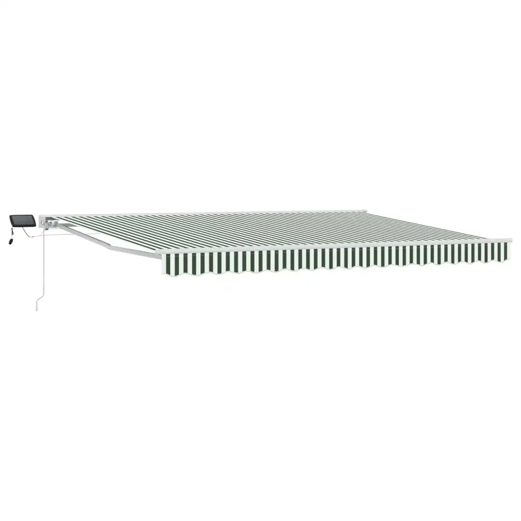 Cornice per Tenda Manuale con LED Verde e Bianco 5 x 3 m 3420704 - Image 2