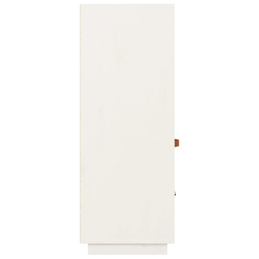 Credenza Bianca 67x40x108,5 cm in Legno Massello di Pino 820158 - Image 8