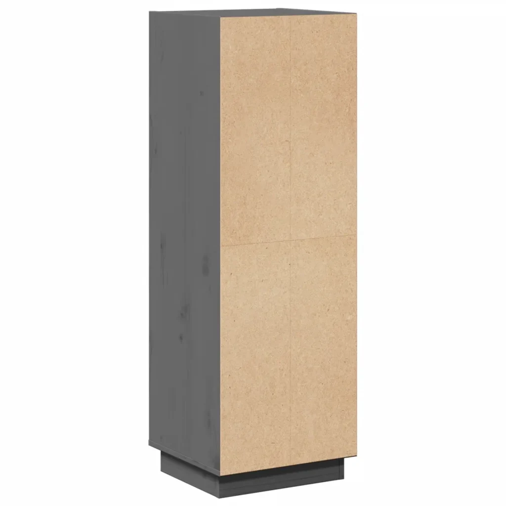 Credenza Grigia 37x34x110 cm in Legno Massello di Pino cod mxl 16662 - Image 7