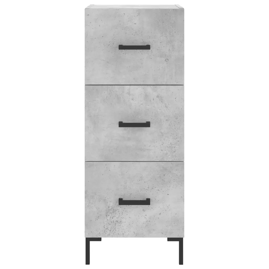 Credenza Grigio Cemento 34,5x34x180 cm in Legno Multistrato 3200197 - Image 6