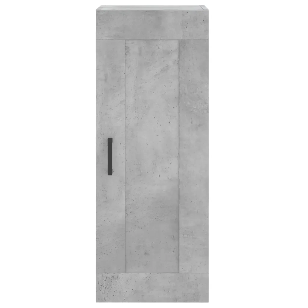 Credenza Grigio Cemento 34,5x34x180 cm in Legno Multistrato 3200197 - Image 7