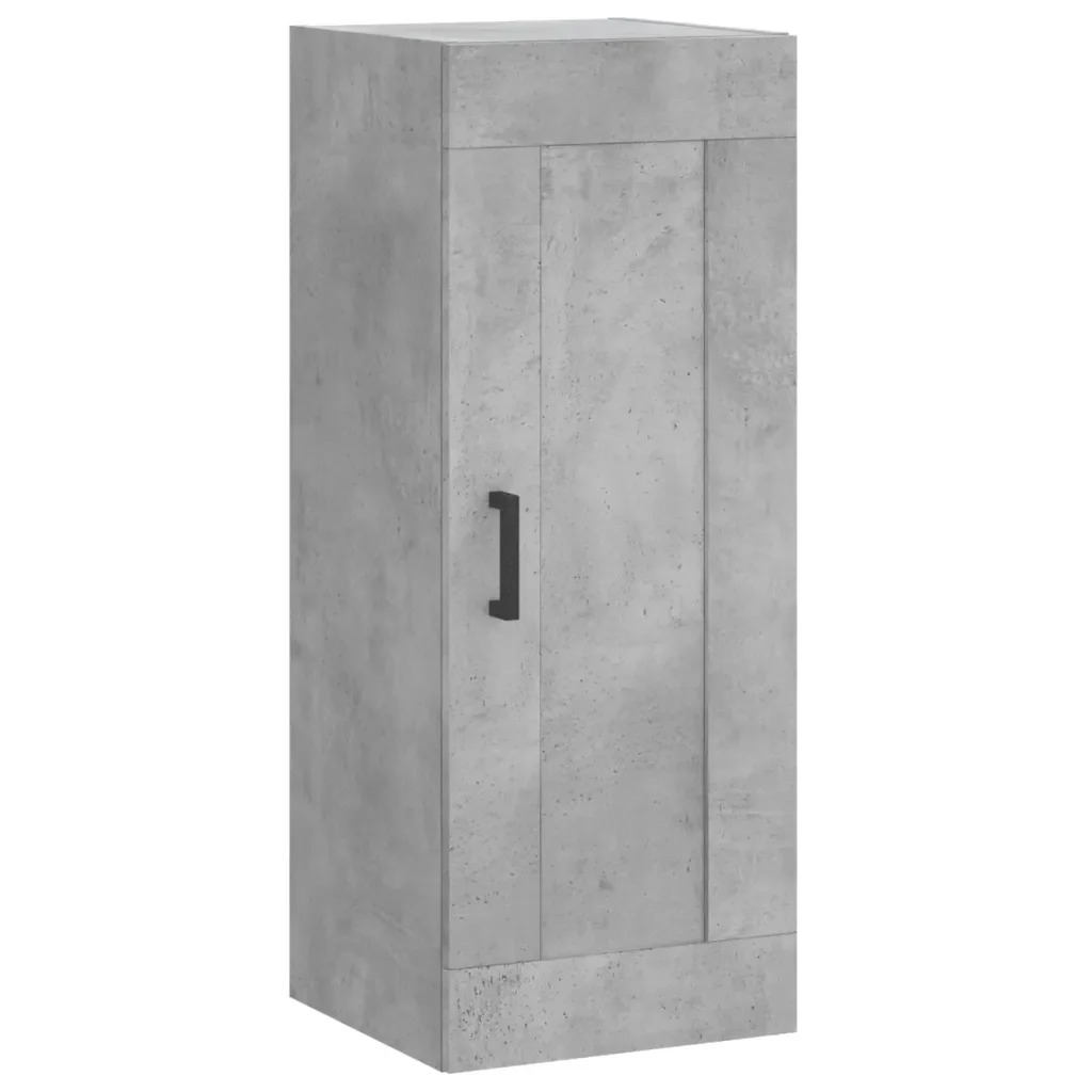 Credenza Grigio Cemento 34,5x34x180 cm in Legno Multistrato 3200325 - Image 7