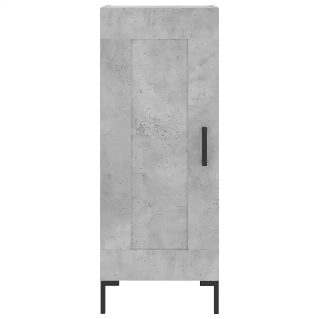 Credenza Grigio Cemento 34,5x34x180 cm in Legno Multistrato 3200453 - Image 6