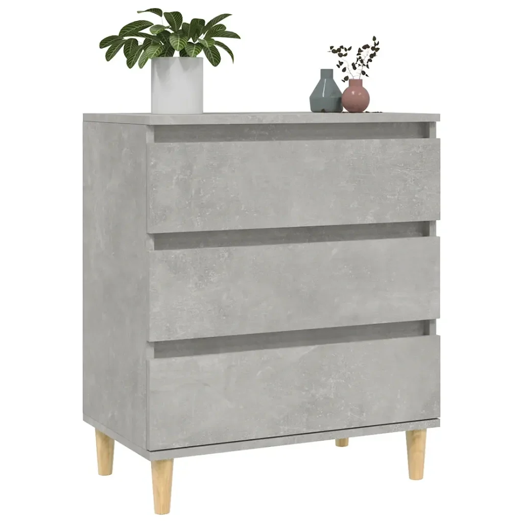Credenza Grigio Cemento 60x35x70 cm in Legno Multistrato 823044 - Image 4