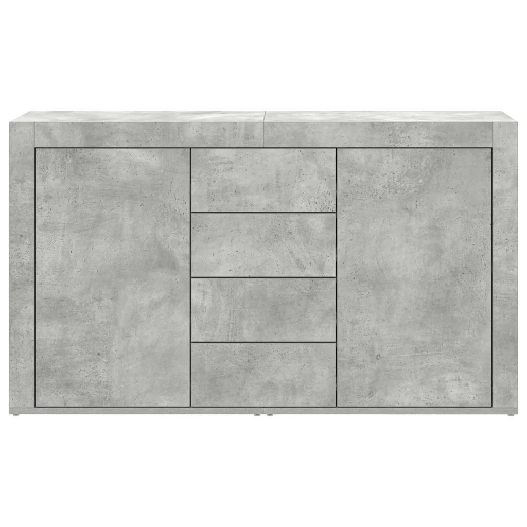 Credenza Grigio cemento 120 x 36 x 69 cm Legno multistrato 3333859 - Image 6