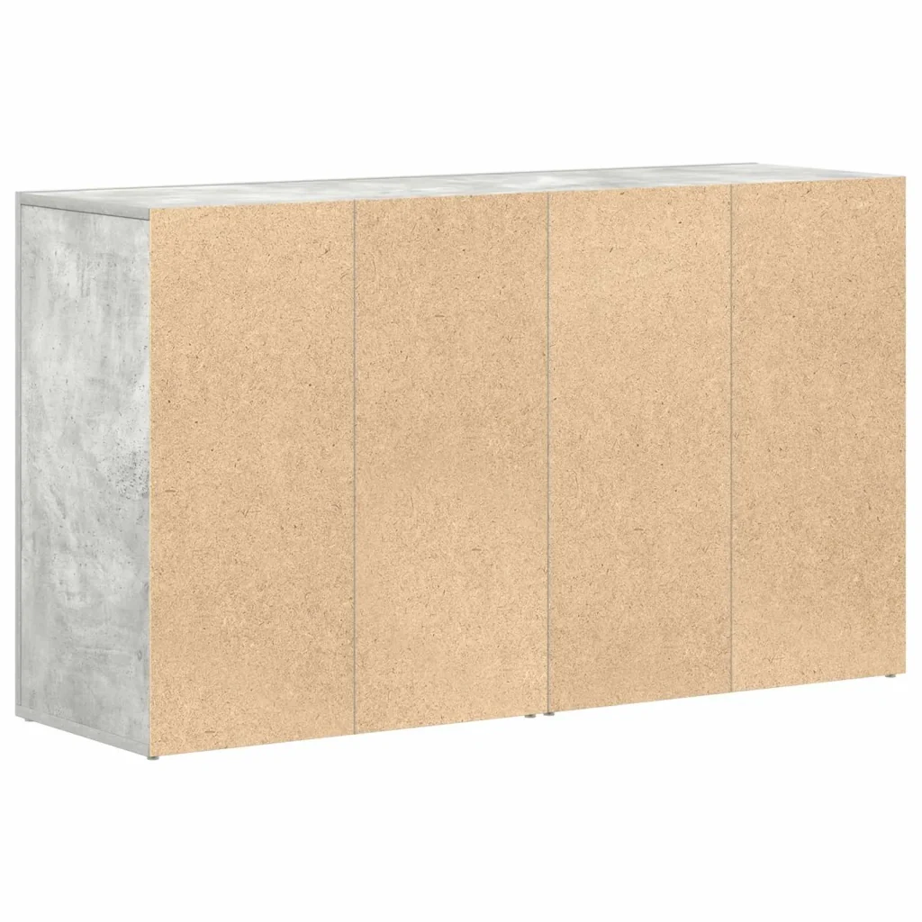 Credenza Grigio cemento 120 x 36 x 69 cm Legno multistrato 3333859 - Image 8