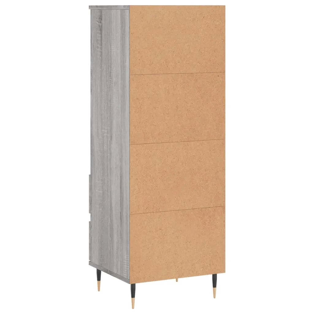 Credenza Grigio Sonoma 40x36x110 cm in Legno Multistrato 831506 - Image 8