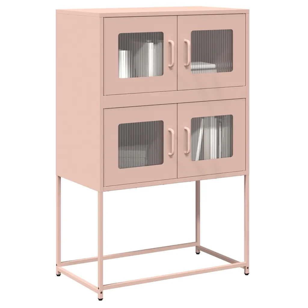 Credenza Rosa 68x39x107 cm in Acciaio 853345