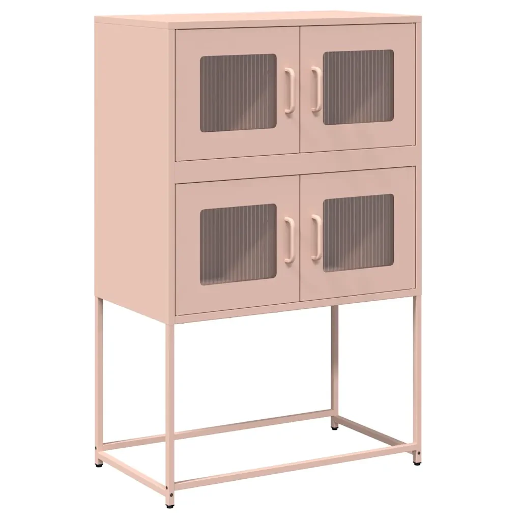 Credenza Rosa 68x39x107 cm in Acciaio 853345 - Image 2