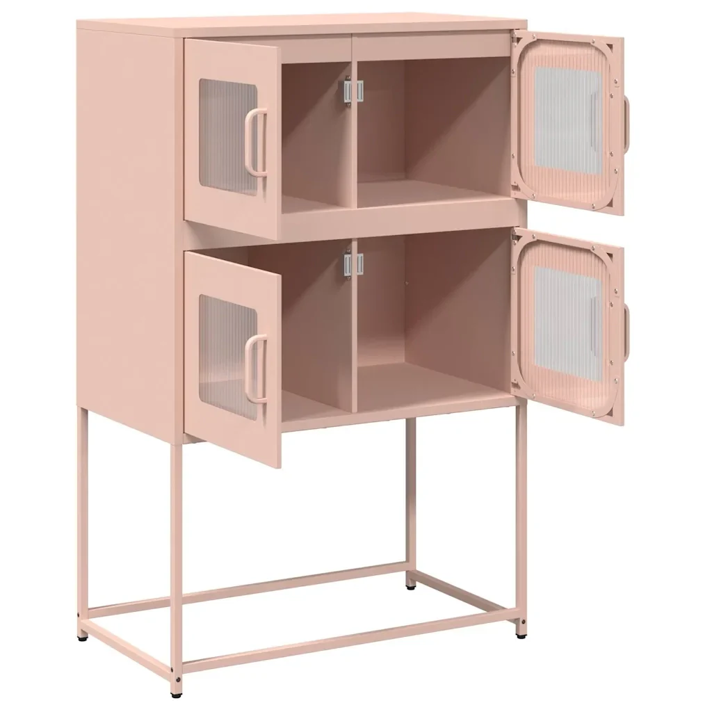Credenza Rosa 68x39x107 cm in Acciaio 853345 - Image 6