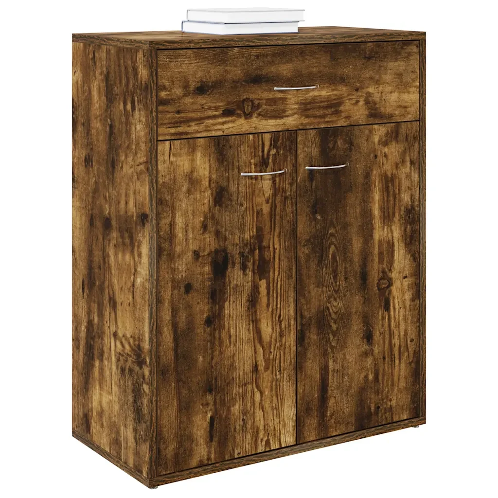 Credenza Rovere Fumo 60x30x75 cm in Legno Multistrato 815375 - Image 3