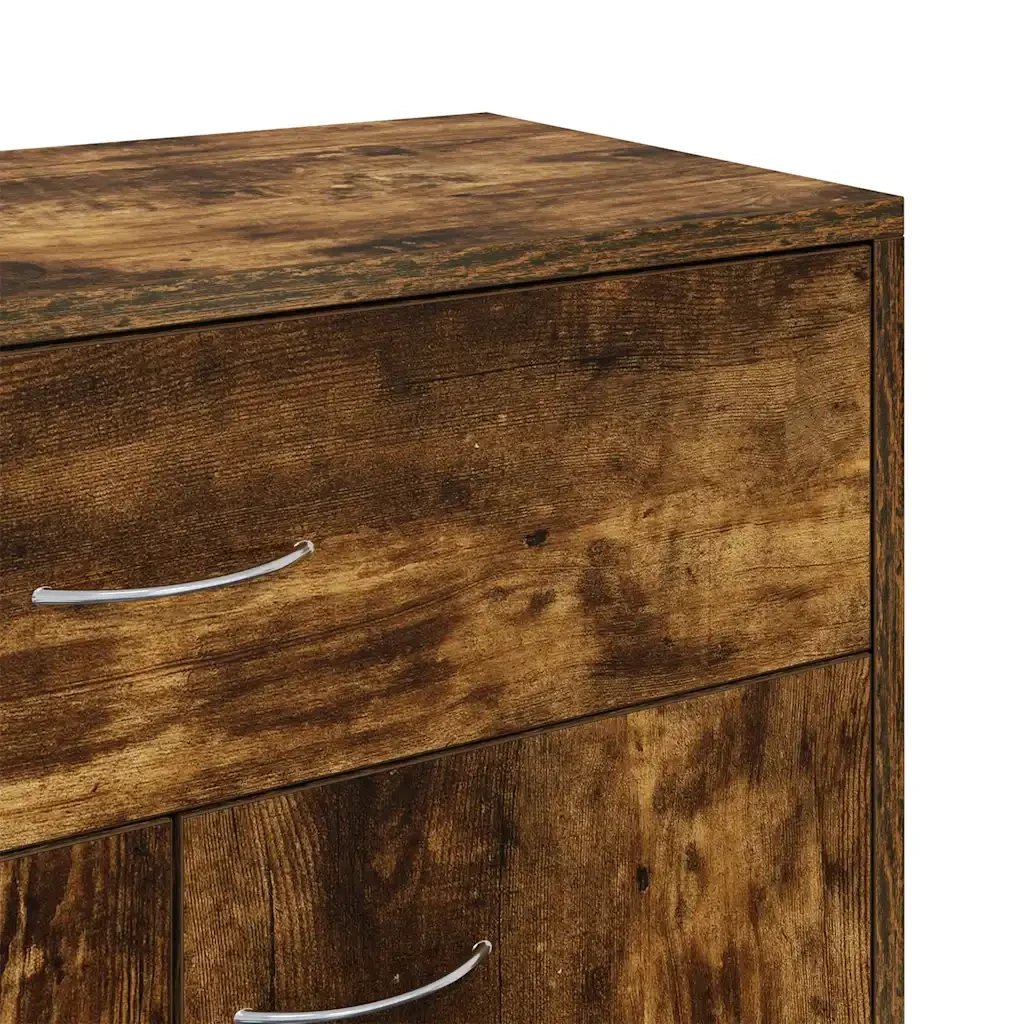 Credenza Rovere Fumo 60x30x75 cm in Legno Multistrato 815375 - Image 9