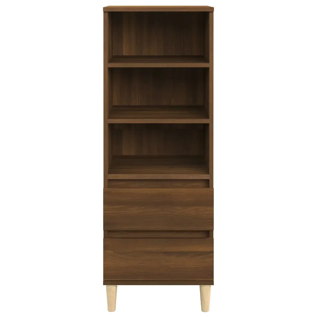 Credenza Rovere Marrone 40x36x110 cm in Legno Multistrato 821243 - Image 3
