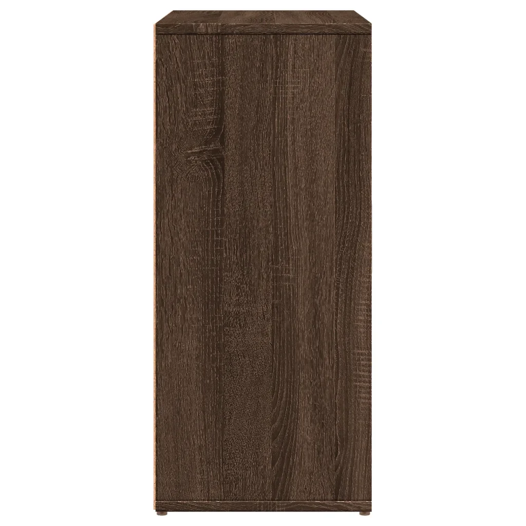 Credenza Rovere Marrone 60x31x70 cm in Legno Multistrato 840477 - Image 6