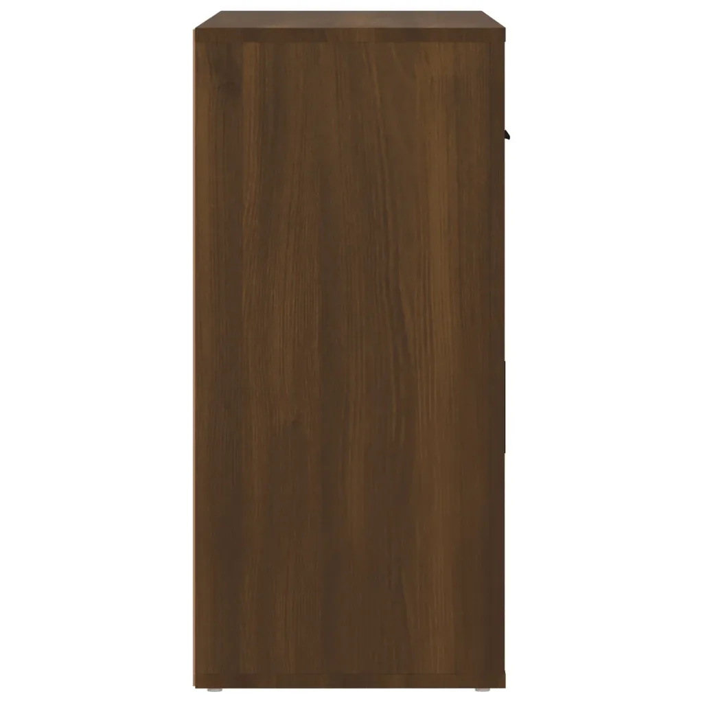 Credenza Rovere Marrone 80x33x70 cm in Legno Multistrato - Image 5