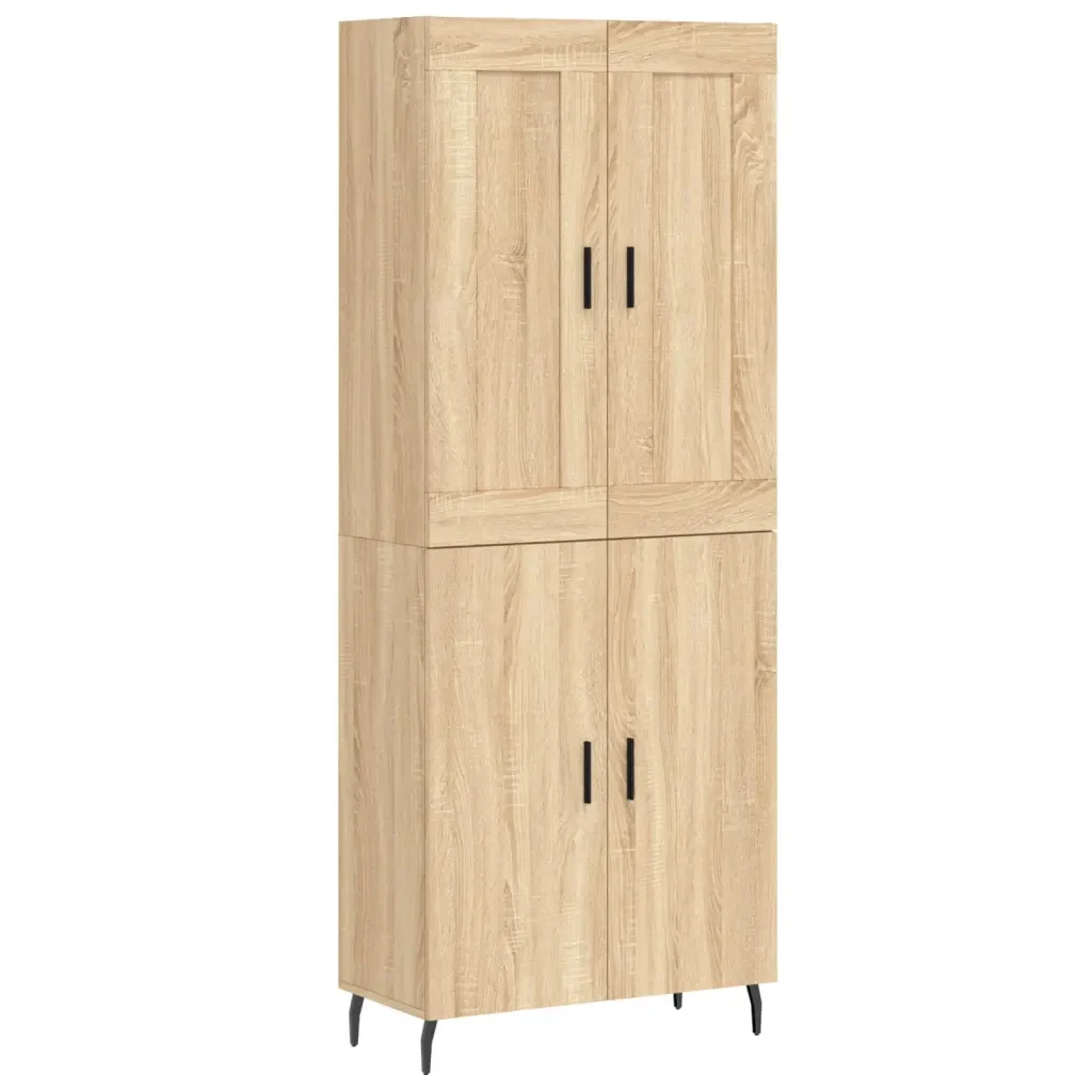 Credenza Rovere Sonoma 69,5x34x180 cm in Legno Multistrato 3199572 - Image 2