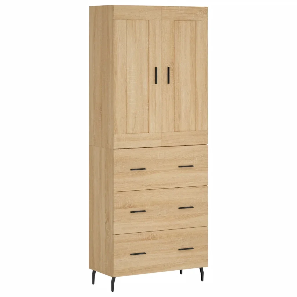 Credenza Rovere Sonoma 69,5x34x180 cm in Legno Multistrato 3199764 - Image 2